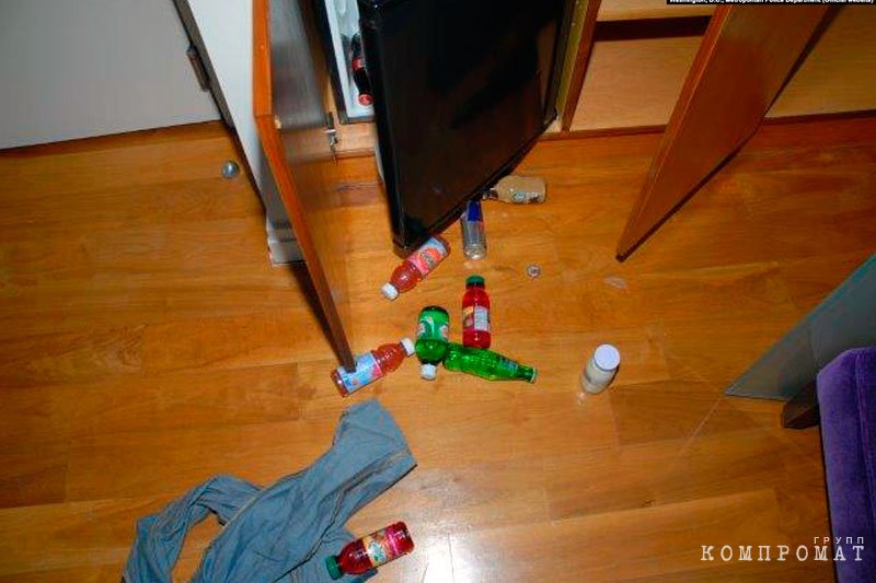 Обнаруженные вещи в номере