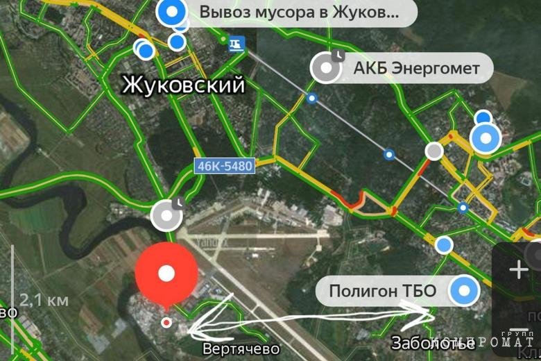 Свалка отображена на Яндекс-картах Свалка отображена на Яндекс-картах