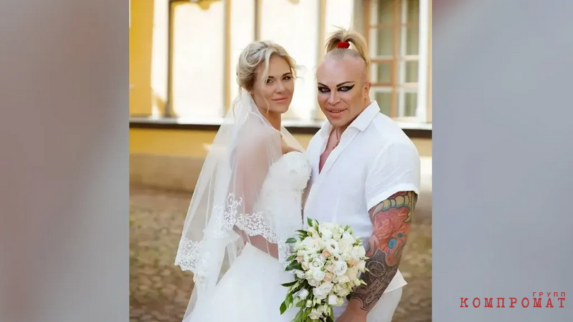 Свадебная фотография Алдександра Шпака и его теперь уже бывшей супруги Маси (Ирина Мещанская)